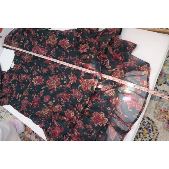 NWT Band of the Free Mandy Dress Pine Berry Boho Green Floral Dress Size Small - Picture 11 of 12